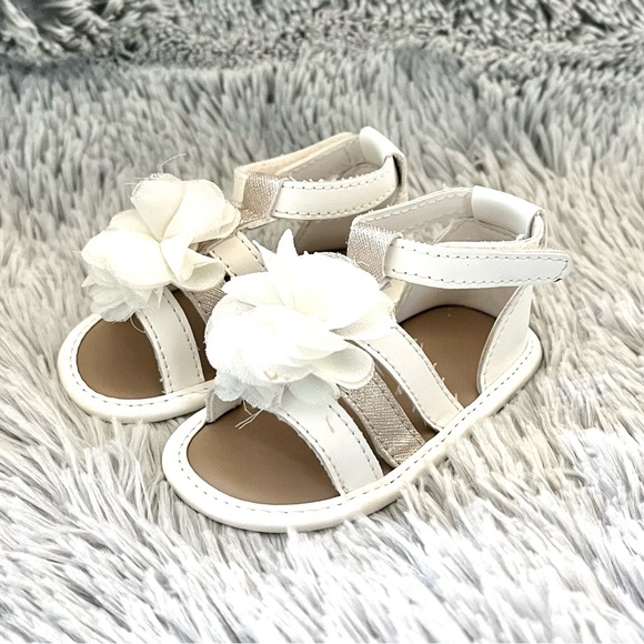 Trimfoot Company, LLC, Baby Deer Sandals with Flower : Toddler Size 3 - Picture 2 of 5